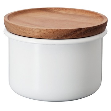 HARIO Bona琺瑯保鮮罐 400ml/BCN-100-W