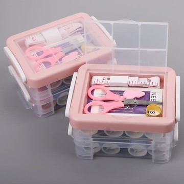 針線盒套裝家用便攜式工具迷你家用針線學生宿舍小型手縫針線包女