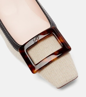 Roger Vivier Belle Vivier 45 canvas pumps