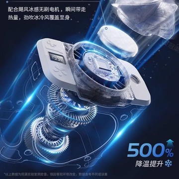 新款戶外掛腰風扇usb充電工地隨身便攜掛脖暴力風扇制冷消暑風扇 m7121
