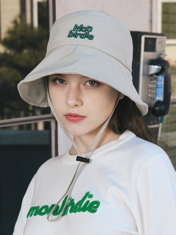 Bonnet String Bucket Hat [KHAKI]