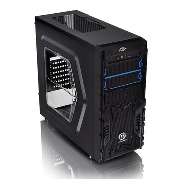 【獨家！另享10%回饋】Thermaltake 曜越 Versa H23中直立式開窗遊戲機殼/CA-1B1-00M1WN-01