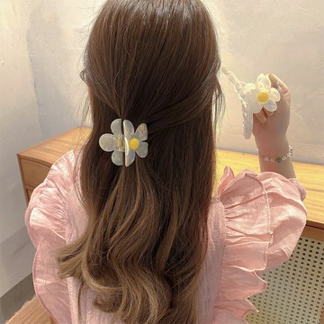 亞克力抓夾女夏年新款潮小眾設計網紅百搭頭飾高級感甜美發飾