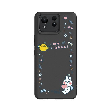 Zenfone 11 Ultra SolidSuit 黑 - 懶散兔與啾先生 Lazy Rabbit and Mr.Chu - My Angel