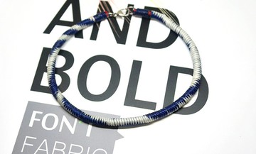 手編蠶絲蠟線素款 <藍白拖> ((腳鍊款)) //可以自選顏色//