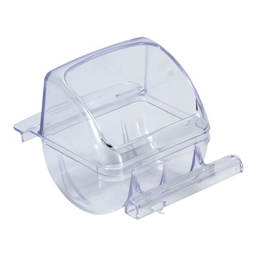 LillipHut 麗利寶 防灑出鳥用飼料杯 M U型設計  透明色  1個