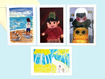插畫明信片四入套組-給自己