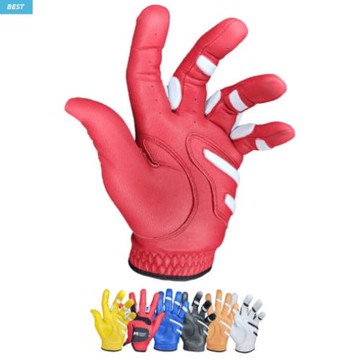 韓國代購MONKEY羊皮防滑拼接多色新款男女左手功能練習高爾夫手套