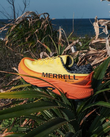 MERRELL AGILITY PEAK 5 GTX輕量戶外慢跑越野運動鞋 男鞋-亮黃色
