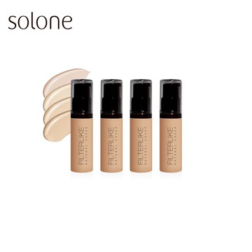 Solone 柔紗精粹粉底液SPF50★★★體驗組(4色各1入/6g)