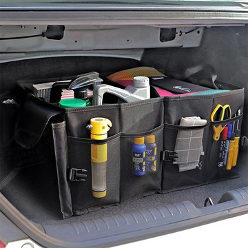 汽車牛津布後備箱儲物箱 可疊加收納車用收納袋車載後備箱整理袋 置物袋 可折疊收納箱 工具箱【ZA0201】《約翰家庭百貨