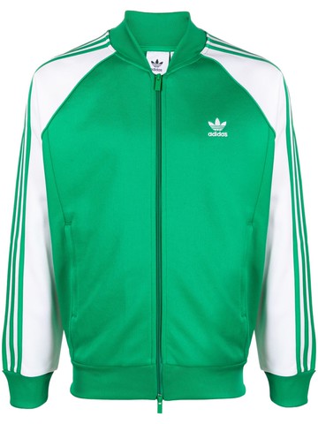 adidas - colour-block track jacket - men - Recycled Polyester - XL - Green