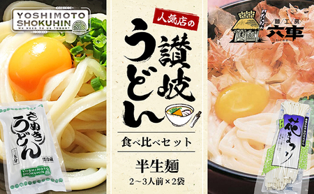 人気店の半生麺2～3人前×2袋（ダシなし）