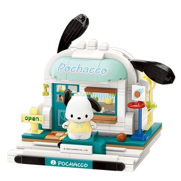 QMAN 三麗鷗 帕恰狗運動用品店 積木玩具  1組