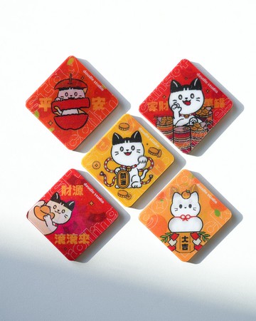 【快速出貨】2026新年馬年春聯 斗方 變柵壓克力冰箱貼 磁鐵