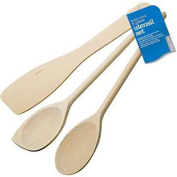 《KitchenCraft》英國 櫸木鏟匙3件組