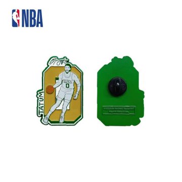 NBA 球星形象彩色徽章 塞爾提克隊 #0 Jayson Tatum 黃色系-NBPA-PN240086