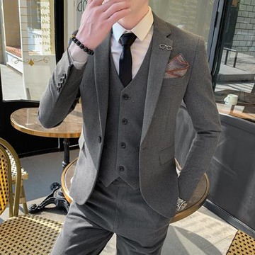 155小碼矮個子西裝正裝西服套裝男S碼XS號韓版修身商務禮服三件套