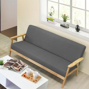 !新生活家具! 彗星灰色 三人位沙發 三人沙發 三人座 布沙發 亞麻布 松木扶手 木製沙發 休閒