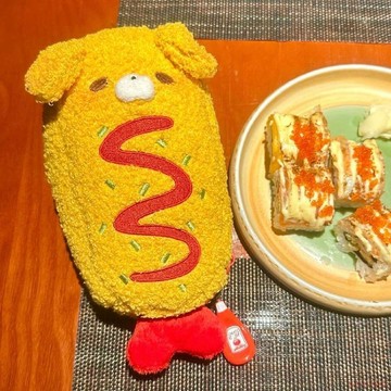 桃園出貨✨炸蝦酥脆小狗筆袋可愛少女心小衆ins風筆袋高顏值學生收納袋毛絨