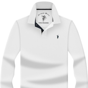 【新款熱賣】保羅100%純棉男士高檔長袖T恤春秋季新款小馬標刺繡翻領POLO衫t恤