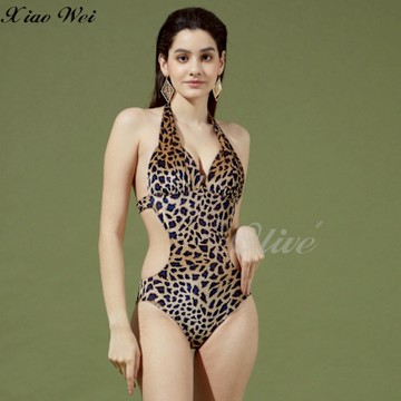 蘋果品牌 時尚大女三角連身泳裝 NO.1104038