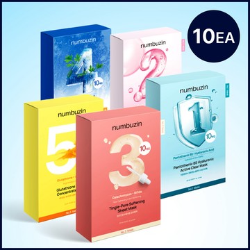 numbuzin No.1-5 Sheet Mask 10 Sheets (5 Options)