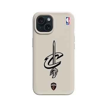 iPhone 15 SolidX 貝殼灰 - NBA - B&W-克里夫蘭騎士 Cleveland Cavaliers B&W