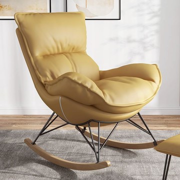 搖椅 北歐風搖椅懶人沙發客廳陽臺午休椅科技布單人休閑龍蝦椅躺椅臥室