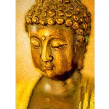 十字繡金色復古佛首禪意佛像新款印花線繡小幅貼滿磚5d鉆石畫