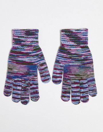 Daisy Street gloves in purple space dye