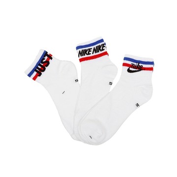 [ACS] Nike 襪子 Everyday Essential 男女款 白 藍 紅 短襪 復古 條紋 三入 DX5080100