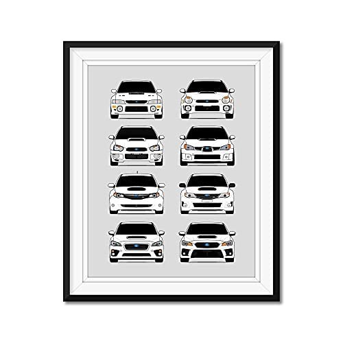 World Rally eXperimental Rally Car Generations Inspired Poster Print Wall A