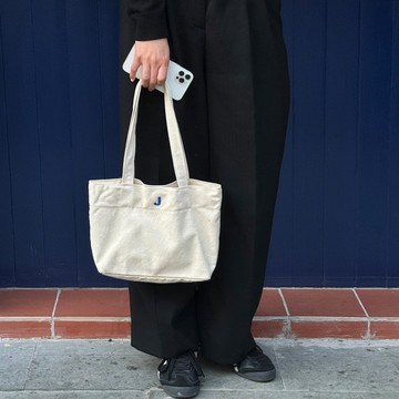 Stan&Co 單肩包/帆布包/便當袋內含水壺袋/A-Z字母可選