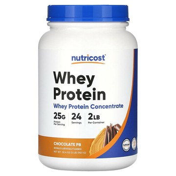 Nutricost, 乳清蛋白，巧克力 PB，2 磅（907 克）