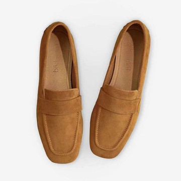 超軟一腳蹬樂福鞋 | 西班牙手工製復古平底鞋 | 羊反皮休閒便鞋