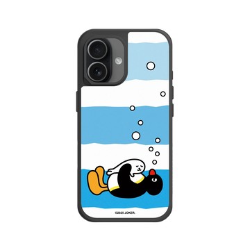 iPhone 17 SolidX 黑 - Pingu 企鵝家族 - Pingu ＆小海豹