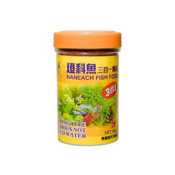 AQUAFUN 水之樂 燈科魚三合一飼料  半浮沉性  不易汙染水質  60g  1瓶
