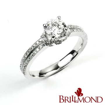【BRILLMOND】GIA 天然鑽石 50分 PT950鉑金 夢幻之星鑽戒(D/I1)