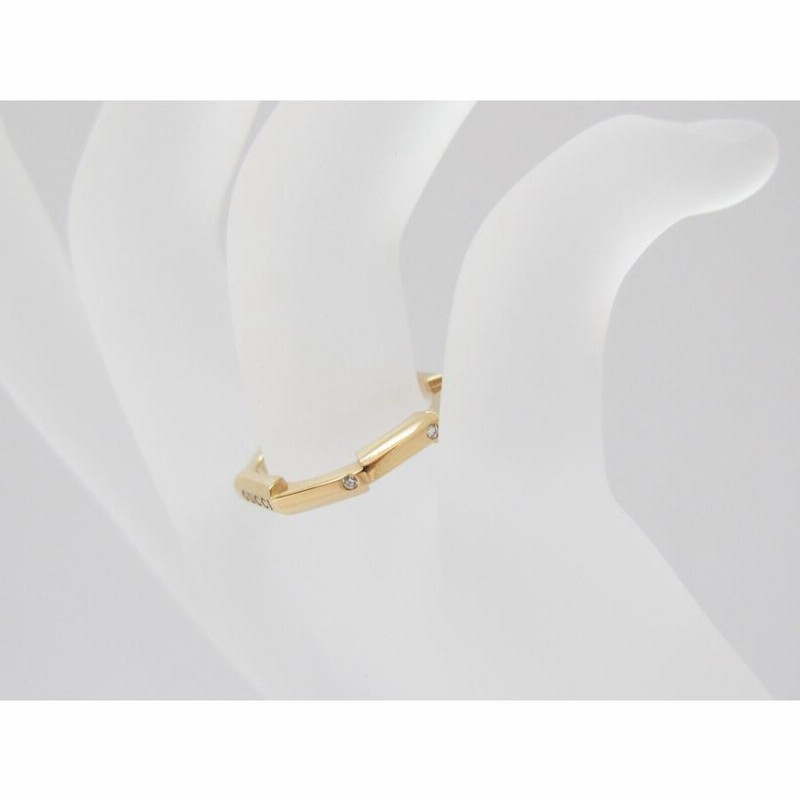グッチ GUCCI リンクトゥラブリング #6 ダイヤ 0.04ct K18
