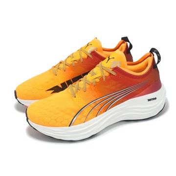 Puma 慢跑鞋 ForeverRun Nitro 女鞋 橘 紅 氮氣中底 緩衝 運動鞋 31048001