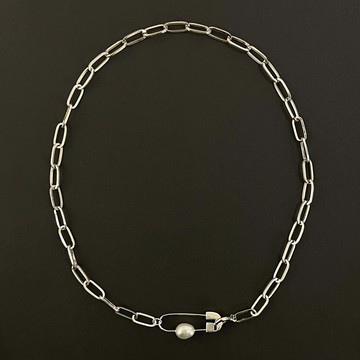 LESIS｜Pin Pin Chain 別針純銀個性項鍊