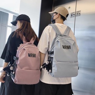 雙肩包男士休閑簡約大學生高中生書包男ins潮時尚百搭旅行背包女