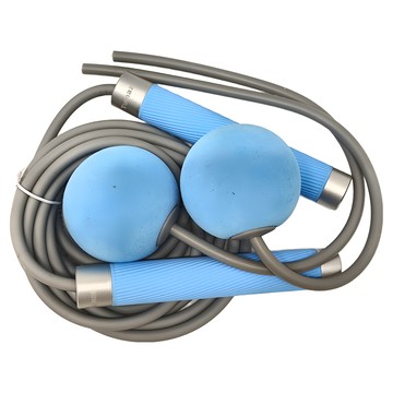 Tumaz 月熊 靜音重力球組 可剪裁繩長  手把 15 x 2.5cm、繩長 290cm、無繩球 6 x 33cm  藍色  1組  手把(15 x 2.5cm、繩長290cm、無繩球(6 x 33cm)