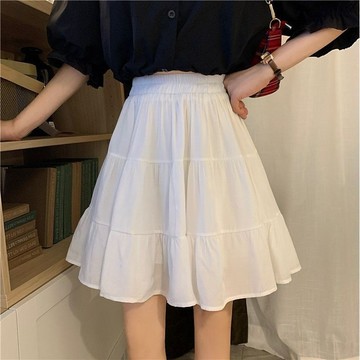 百褶裙 蛋糕裙 女生短裙 洋裝 韓係百褶裙 a字百褶裙 白色百褶裙 蛋糕短裙 鬆緊腰裙子 a字裙  蓬鬆裙 半身裙ins