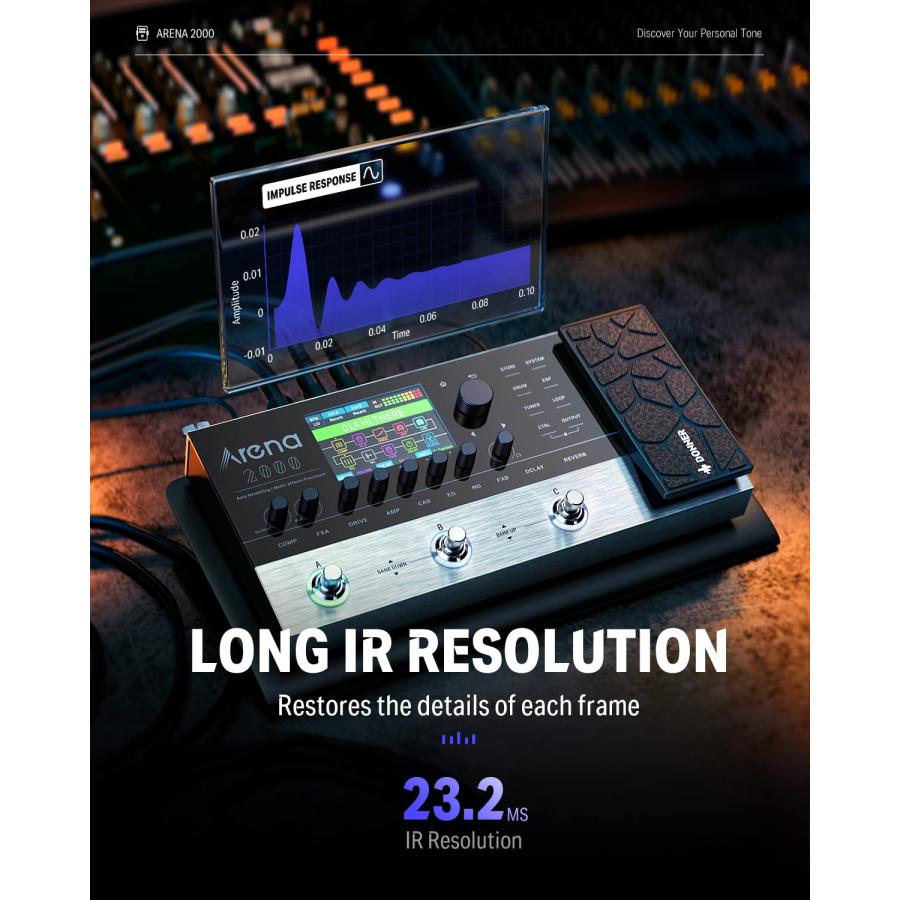 Donner マルチエフェクター Arena ギター用 エフェクト ディストーション