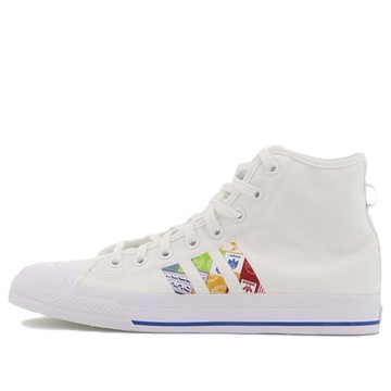 Adidas nizza hotsell high top white