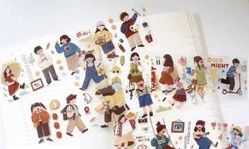 小確幸 PET 和紙膠帶 5m卷