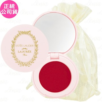 ESTEE LAUDER 雅詩蘭黛 粉嫩慾望晶透潤唇膏#04 Laduree聯名款(1.6g)旅行袋組(公司貨)