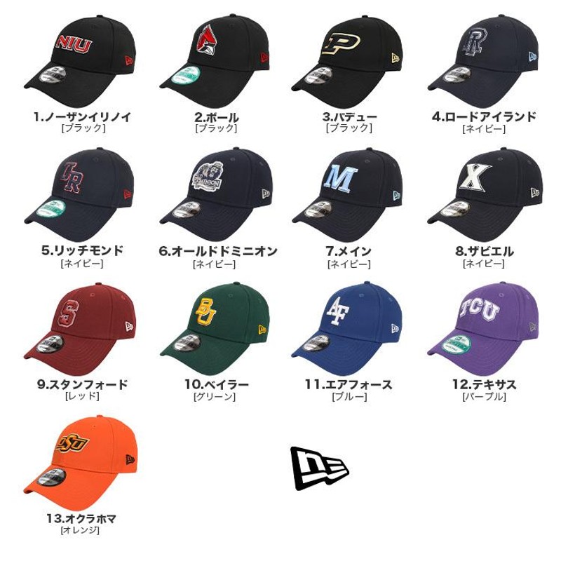 ニューエラ キャップ メンズ 9FORTY NEW ERA NCAA アメリカ 大学